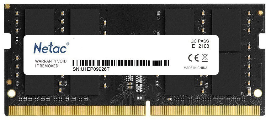 

Память DDR4 SODIMM 8Gb, 3200MHz, CL22, 1.2 В, Netac, Basic (NTBSD4N32SP-08-N) Bulk (OEM), NTBSD4N32SP-08-N