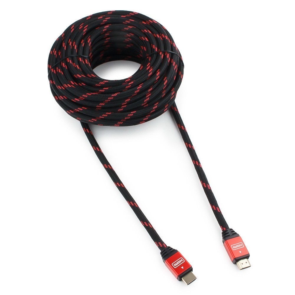 

Кабель HDMI(19M)-HDMI(19M) v1.4 4K, экранированный, 10 м, красный Gembird/Cablexpert (CC-G-HDMI02-10M)