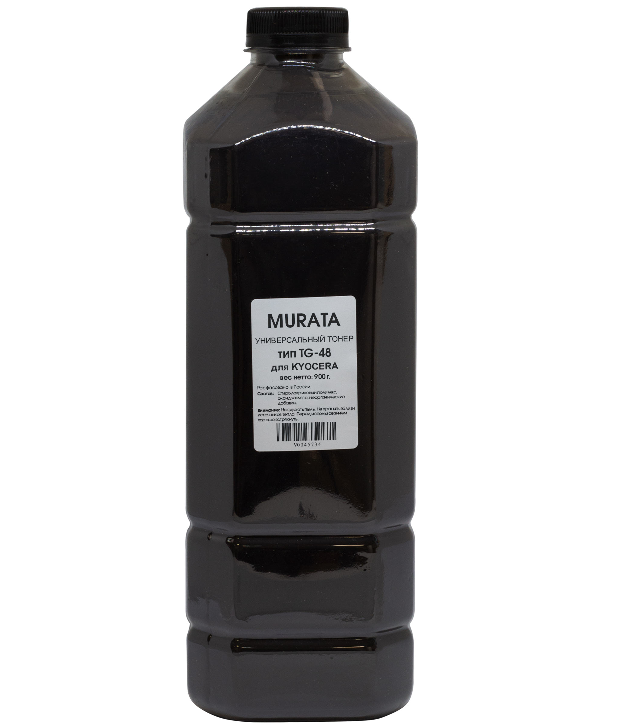 

Тонер Murata TG-48, канистра 900 г, черный, совместимый для Kyocera универсальный, TG-48