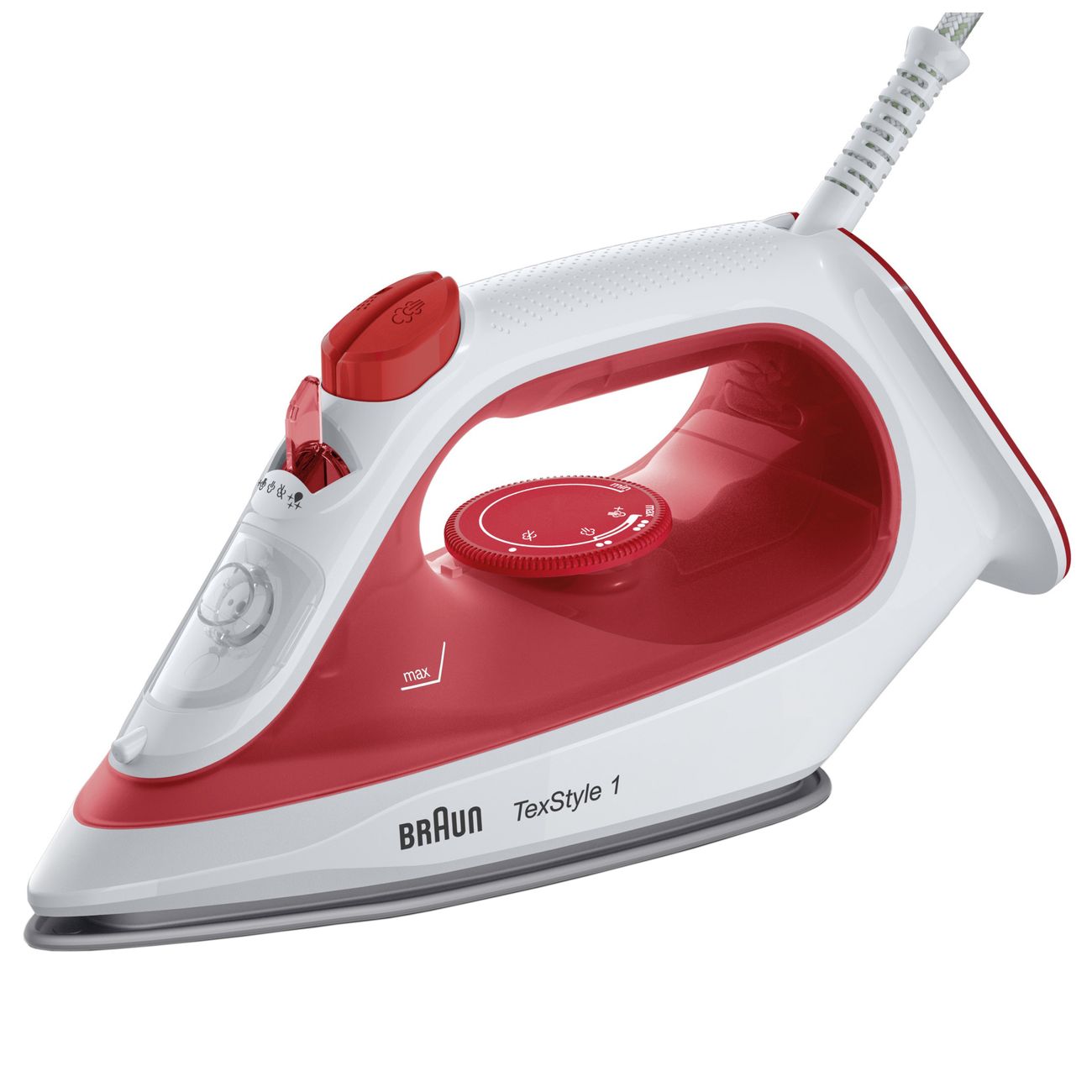 

Утюг Braun TexStyle SI1019RD 1.9 кВт, длина шнура 1.9 м, красный, SI1019RD
