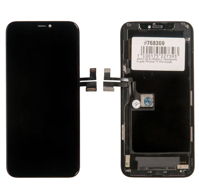

Дисплей в сборе с тачскрином для Apple iPhone 11 Pro Incell, черный (768369)