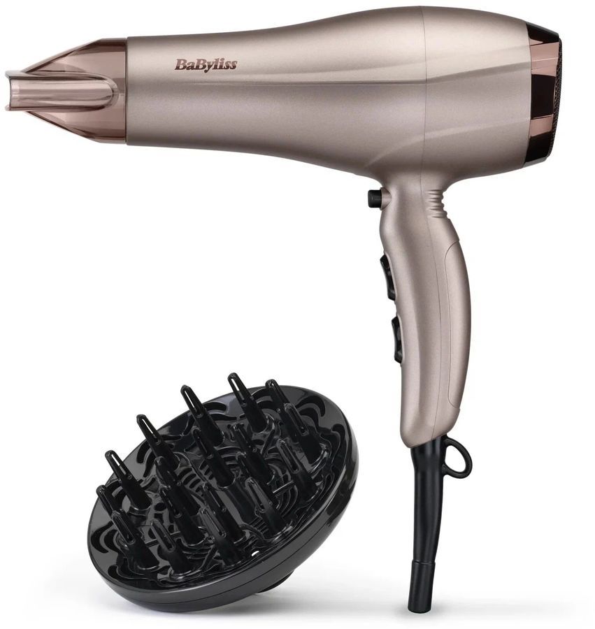 

Фен Babyliss 5790PE 2.3 кВт, режимов: 3, насадок: 2, бронзовый, 5790PE