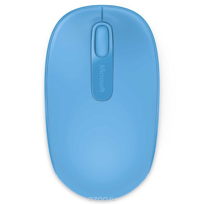 Мышь беспроводная Microsoft Mobile 1850, оптическая светодиодная, Wireless, USB, синий (U7Z-00058)
