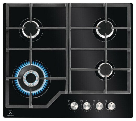 

Газовая варочная панель ELECTROLUX KGG64362K, 4 конфорки, черный (KGG64362K), Черная, KGG64362K