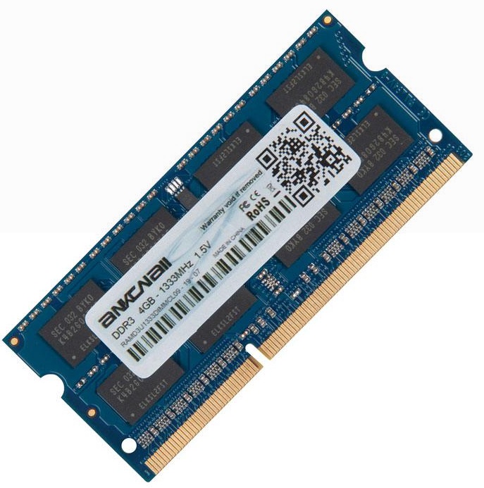 Память DDR3 SODIMM 4Gb, 1333MHz, CL9, 1.5 В, Ankowall Retail