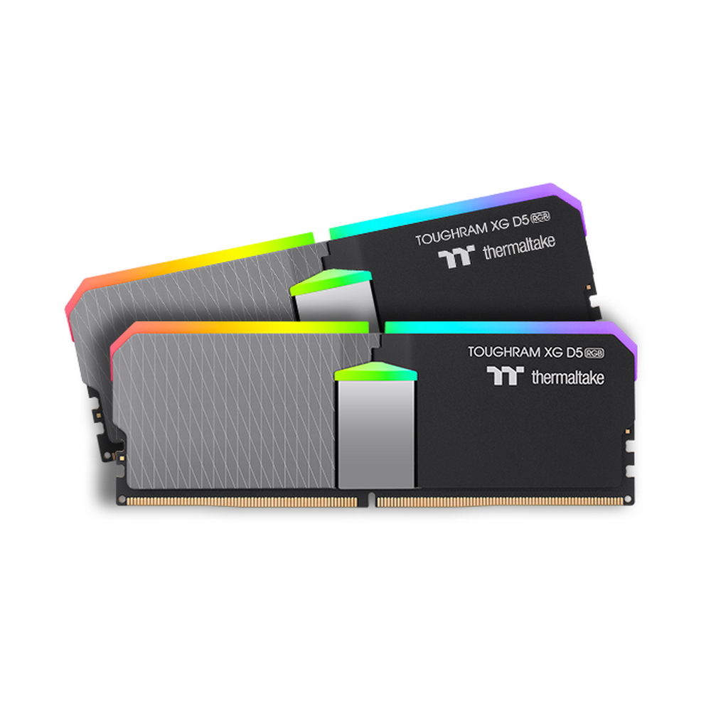 

Комплект памяти DDR5 DIMM 32Gb (2x16Gb), 6000MHz, CL36, 1.3 В, Thermaltake, TOUGHRAM XG RGB D5 Black (RG33D516GX2-6000C36B) Retail, RG33D516GX2-6000C36B
