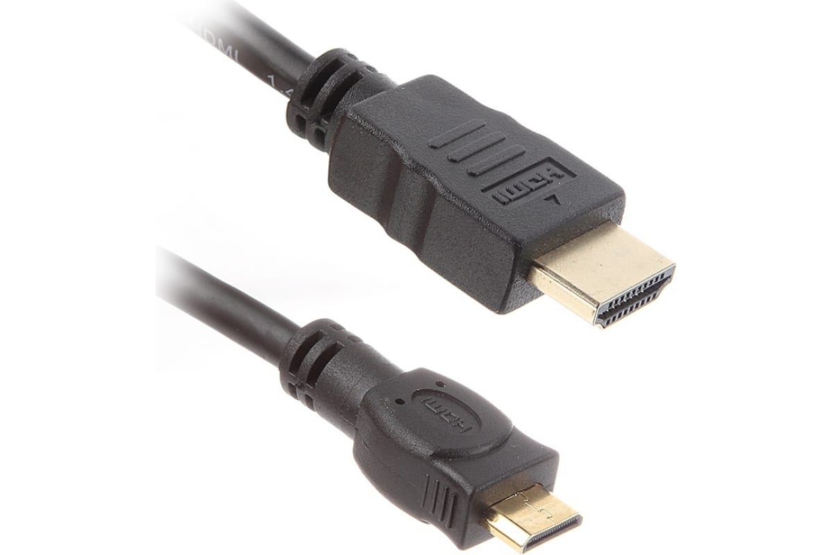 

Кабель HDMI(19M)-Mini HDMI(19M) v1.4, 1 м, черный VCOM (CG580M-1M)