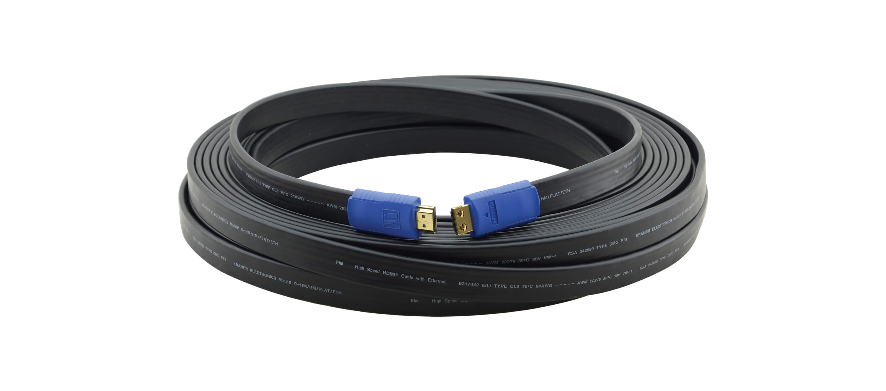 

Кабель HDMI(19M)-HDMI(19M) v1.4, плоский, 90 см, черный Kramer C-HM/HM/FLAT/ETH-3 (97-01014003), C-HM/HM/FLAT/ETH-3