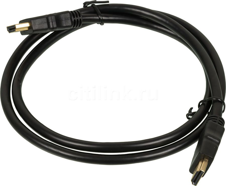 Кабель HDMI(19M)-HDMI(19M), 1 м, черный D-Color (DCC-HHBG100)