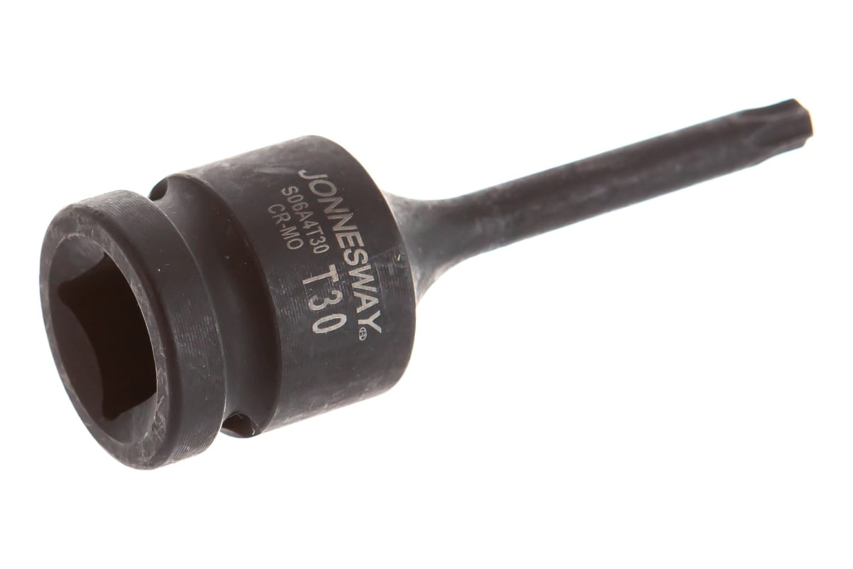 

Головка торцевая Jonnesway S06A4T30, глубокая, ударная, 1/2", TORX T30, высота 78 мм (S06A4T30), S06A4T30