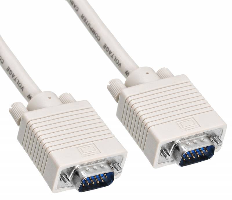 

Кабель VGA(15M)-VGA(15M), ферритовый фильтр, 3 м, серый Buro (CAB016S-10)