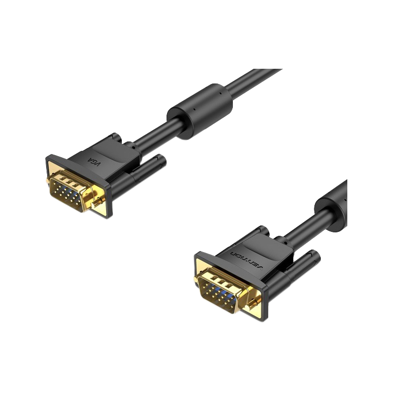 

Кабель VGA(15M)-VGA(15M), ферритовый фильтр, 3 м, черный Vention (DAEBI)
