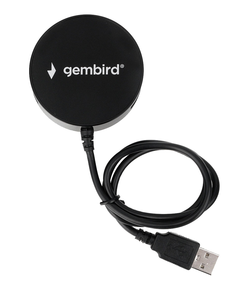 

Концентратор Gembird UHB-241B, 4xUSB 2.0, черный (UHB-241B), UHB-241B