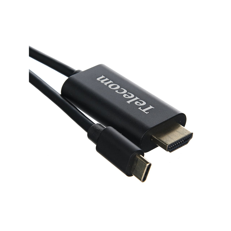 

Кабель-переходник (адаптер) USB 3.1 Type-C(M)-HDMI(19M), 1.8 м, черный Telecom (TCC005-1.8M)