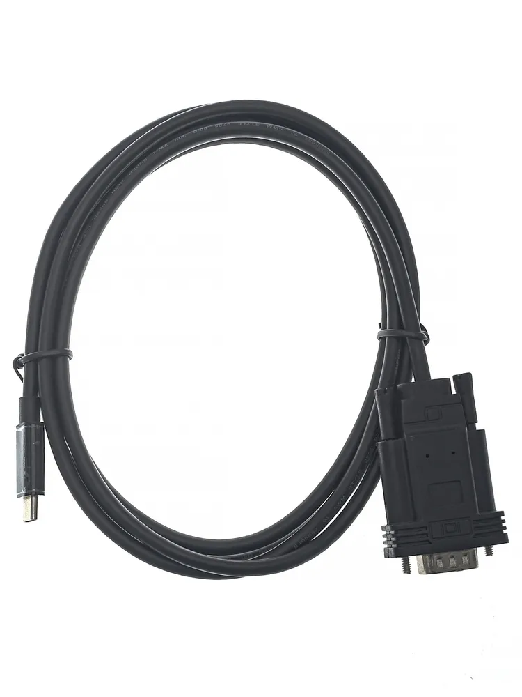 

Кабель-переходник (адаптер) USB 3.1 Type-C(M)-VGA(15M), 1.8 м, черный VCOM (CU421C-1.8M)