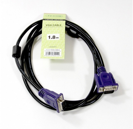 

Кабель VGA(15M)-VGA(15M), ферритовый фильтр, 1.8 м, черный TV-COM (QCG120H-1.8M/QCG341AD-1.8M)