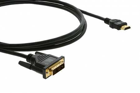 

Кабель-переходник (адаптер) HDMI(19M)-DVI(M), 90 см, черный Kramer C-HM/DM-3 (97-0201003), C-HM/DM-3