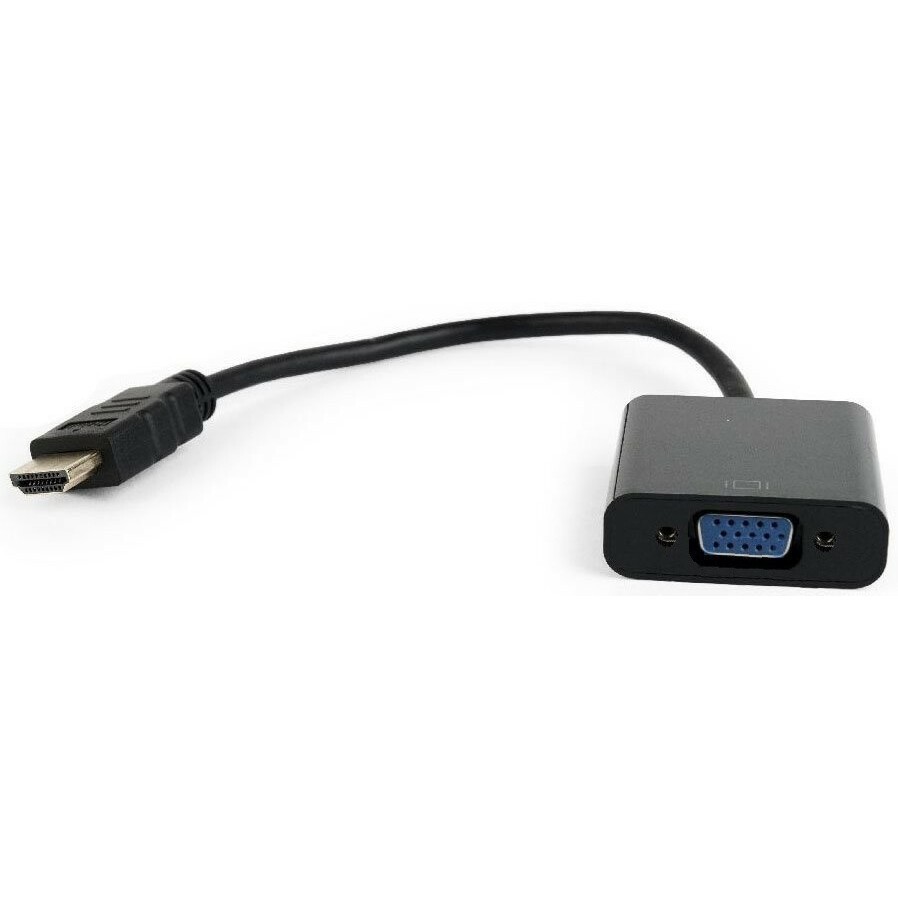 Кабель-переходник (адаптер) HDMI(19M)-VGA(15F) v1.4, экранированный, черный Bion (BXP-A-HDMI-VGA-04) - фото 1