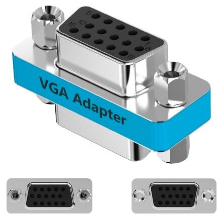 

Переходник (адаптер) VGA(15F)-VGA(15F), черный Vention (DDCI0)