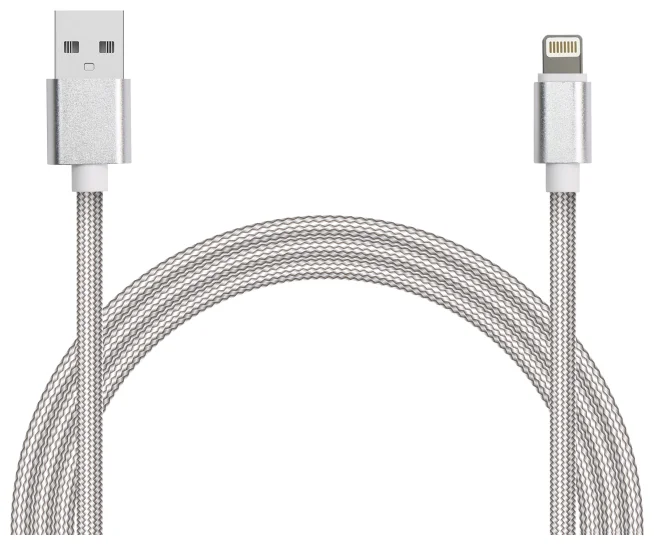 

Кабель USB-Lightning 8-pin, 2 м, белый, Jet.A JA-DC44 (JA-DC44 2m White), JA-DC44