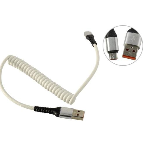 

Кабель USB 2.0(Am)-Micro USB 2.0(Bm), 2.1A, белый, MEDIAGADGET (MGC032PWT), 0