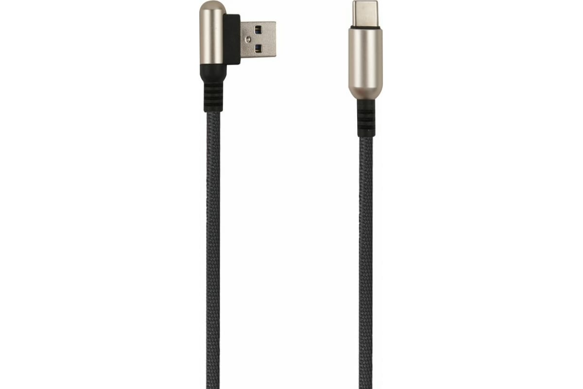 

Кабель USB-USB Type-C, угловой, 1 м, черный, Red Line Loop (УТ000019283)