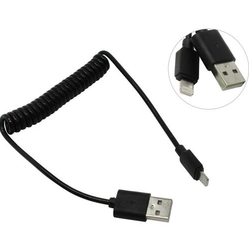 

Кабель USB-Lightning 8-pin, 2A, 1 м, черный, Smartbuy (iK-512sp black)