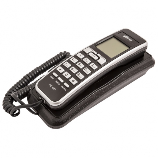 

Проводной телефон Ritmix RT-420, черный (RT-420BK), RT-420