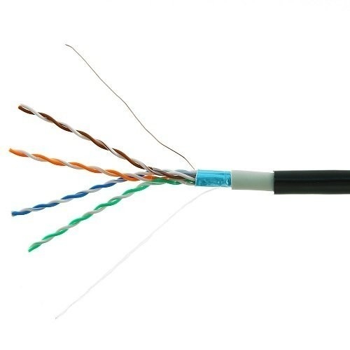 

Витая пара FTP кат.5e, 4 пары, CU, 0.52 мм, 305м., внешний, одножильный, PVC, черный, Cablexpert (FPC-5051E-SO-OUT)