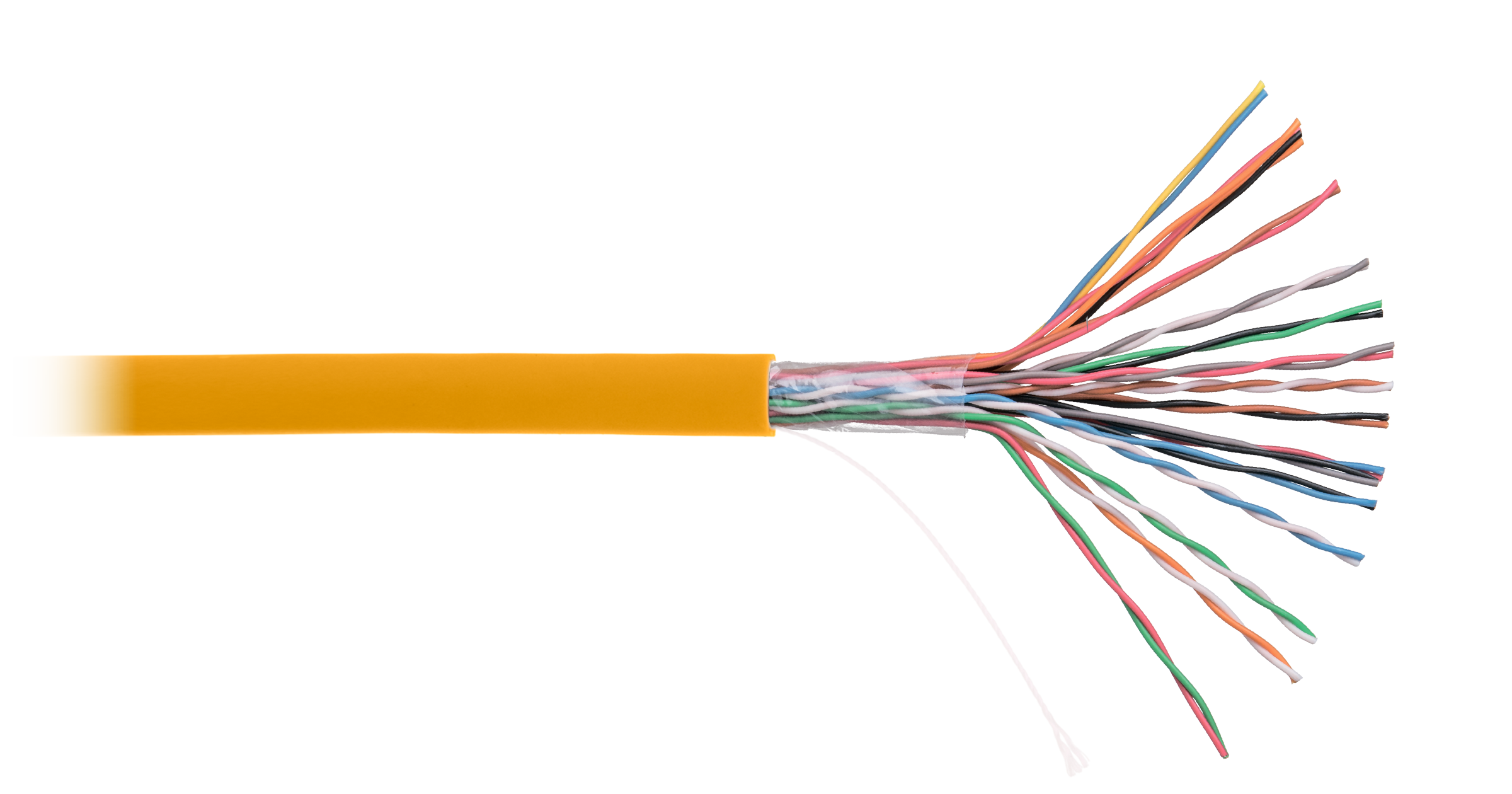 Витая пара UTP кат.5, 16 пар, CU, 305м., внутренний, одножильный, LSZH, оранжевый, NETLAN (EC-UU016-5-LSZH-OR-3)