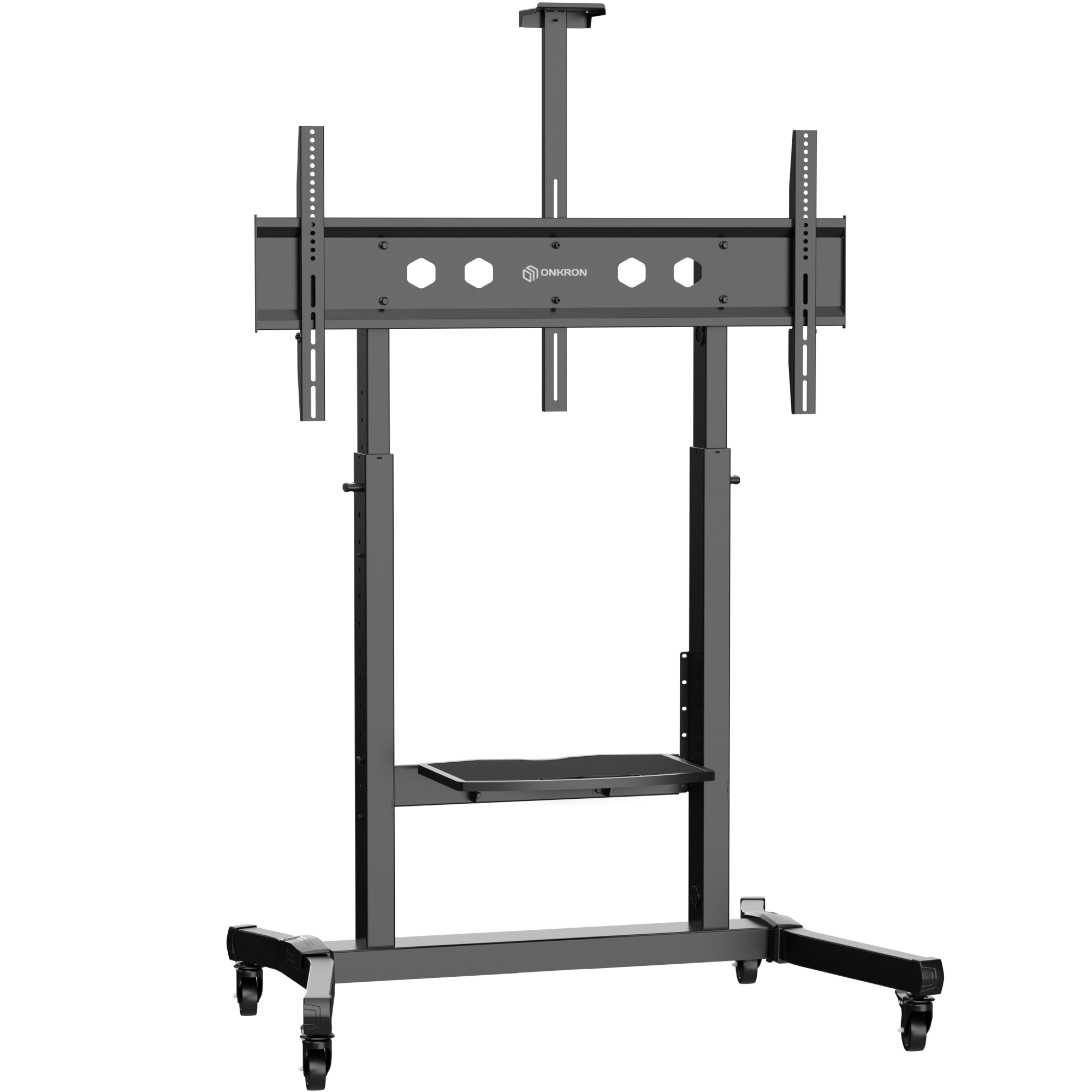 

Стойка мобильная для телевизоров ONKRON TS1991, 50"-100", VESA 200x200мм-1000х600мм, наклонный, до 130 кг, черный (TS1991-B), TS1991