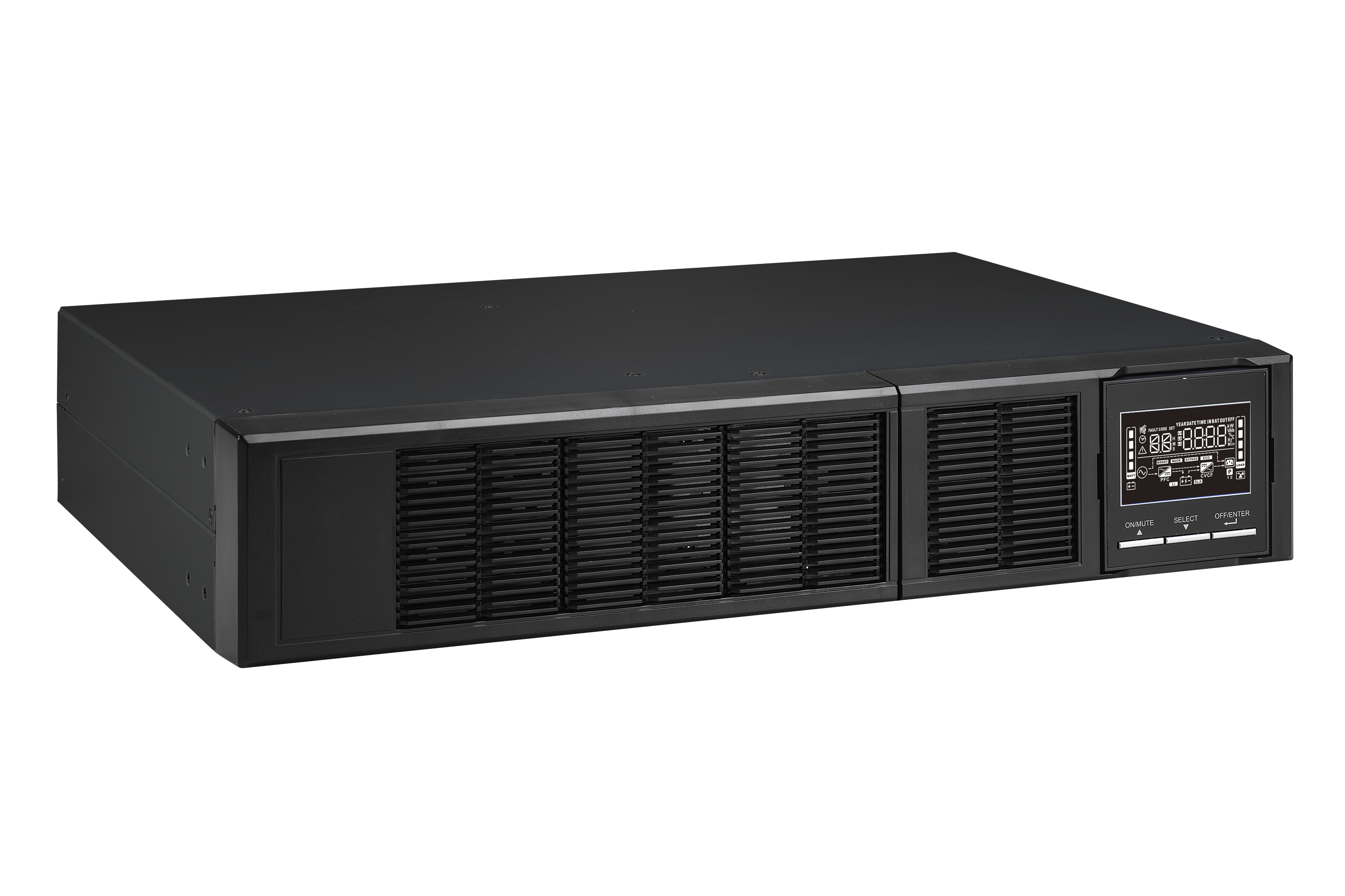 ИБП GIGALINK GL-UPS-OL03pf-1-1/6*9a, 3000 В·А, 3 кВт, IEC, розеток - 9, USB, черный (GL-UPS-OL03pf-1-1/6*9a)