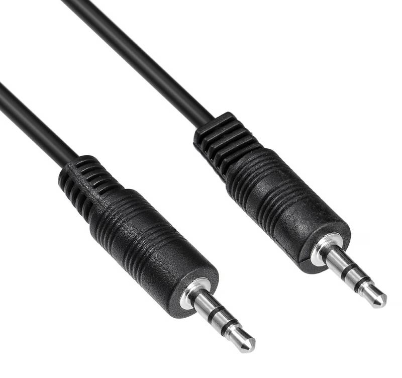 

Кабель соединительный Jack 3.5mm(M)-Jack 3.5mm(M), 3 м, черный Buro (BAAC002-3)