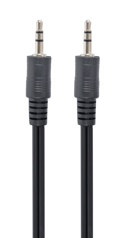 Кабель соединительный Jack 3.5mm(M)-Jack 3.5mm(M), 2 м, черный Gembird/Cablexpert (CCA-404-2M)