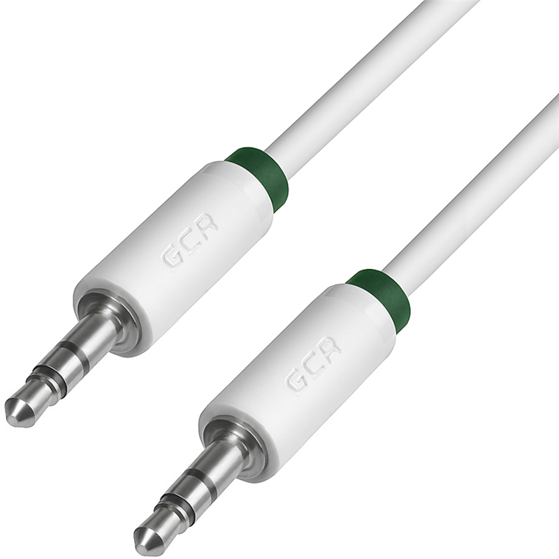 

Кабель соединительный Jack 3.5mm(M)-Jack 3.5mm(M), 50 см, белый/зеленый Greenconnect (GCR-AVC1662-0.5m)