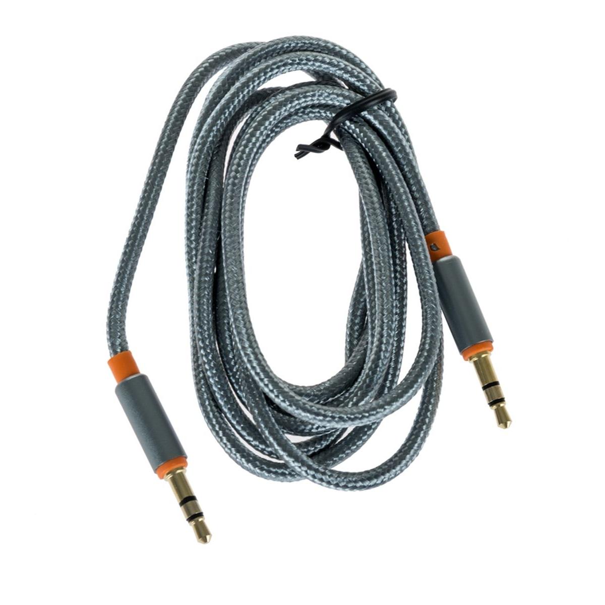 

Кабель соединительный Jack 3.5mm(M)-Jack 3.5mm(M), 2 м, серый Jet.A (JA-AC02 2m Grey)