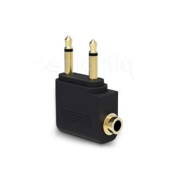 

Переходник (адаптер) 2xJack3.5mm(M)-Jack 3.5mm(F), черный ORIENT C774 (30774), C774