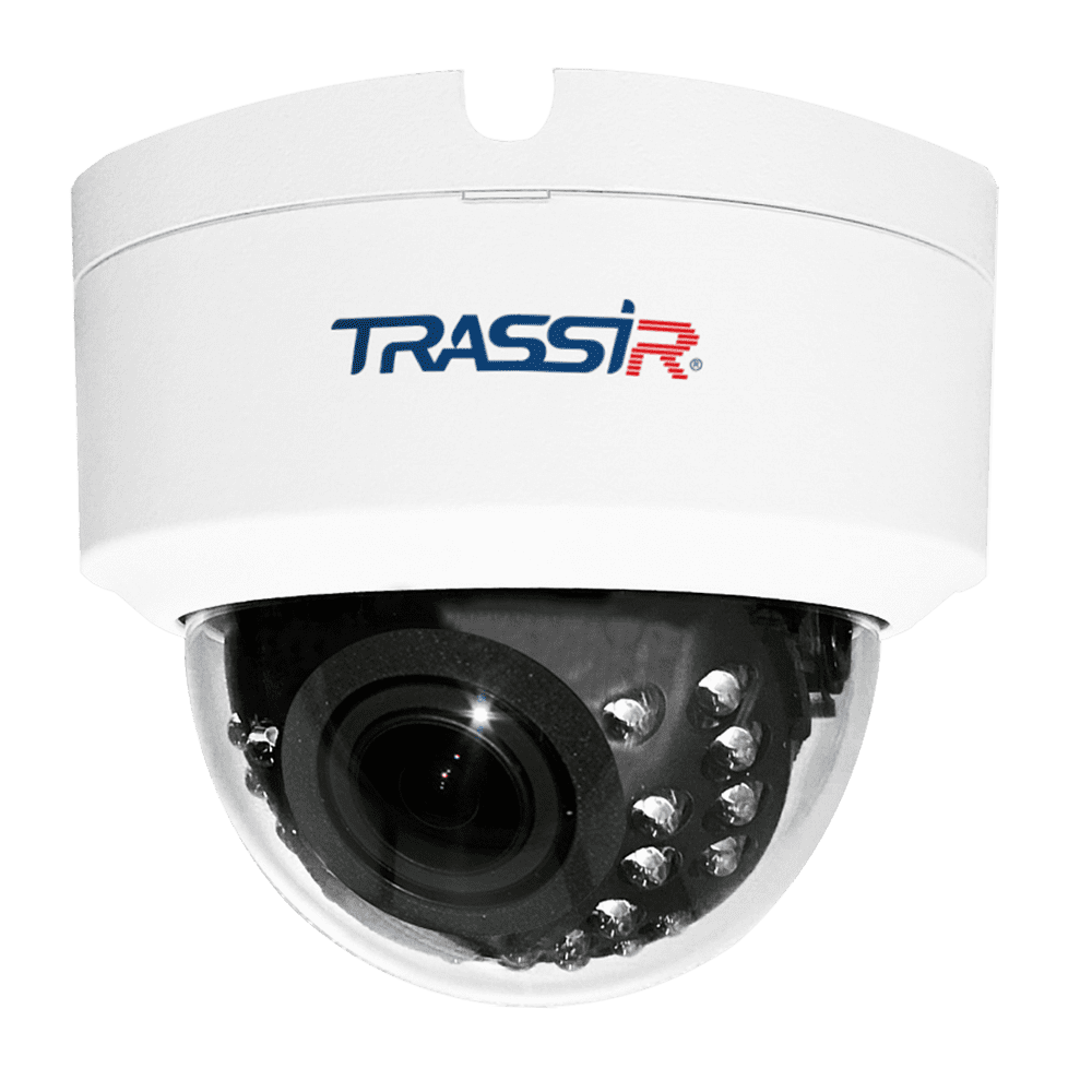 

IP-камера Trassir ECO TR-D2D2 v2 2.7 мм - 1.35 см, купольная, 2Мпикс, CMOS, до 1920x1080, до 25 кадров/с, ИК подсветка 25м, POE, -10 °C/+50 °C, белый (TR-D2D2 v2 2.7-13.5), TR-D2D2 v2