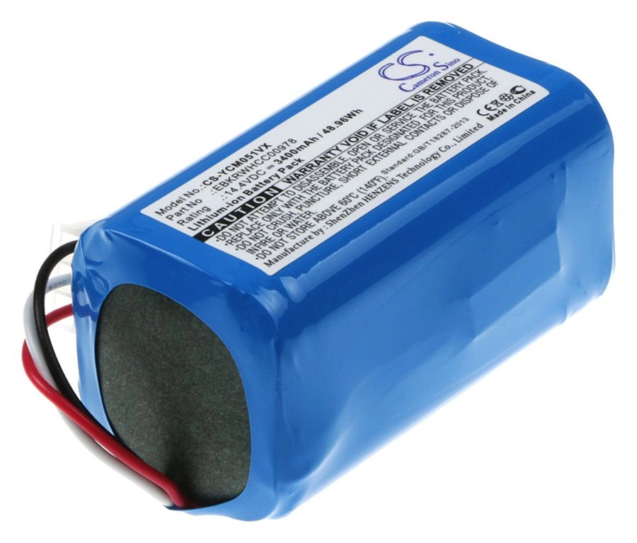 

Аккумулятор CameronSino CS-YCM051VX, 3.4Ah 14.4V для iClebo, синий, CS-YCM051VX