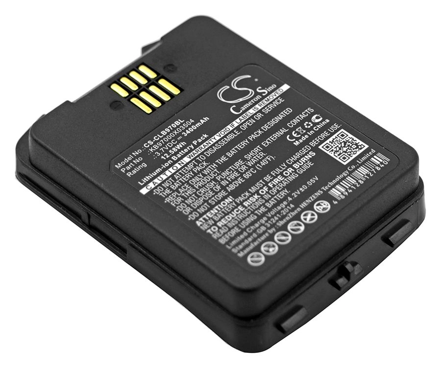 Аккумулятор для ТСД CameronSino CS-CLB970BL Li-Ion, 3.4 А·ч, 3.7 В для CipherLab 9700
