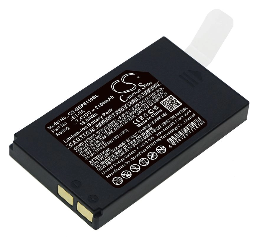 

Аккумулятор для терминала CameronSino CS-NEP8110BL Li-Ion, 2.1 А·ч, 7.4 В для NEWPOS NEW 8110, Черный, CS-NEP8110BL