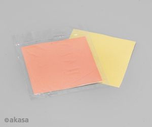 

Термопрокладка Akasa Thermal Adhesive Tape, 0.9 Вт/м·К, коробка, 80x80x0.3мм, желтый/оранжевый (AK-TT12-80), Thermal Adhesive Tape