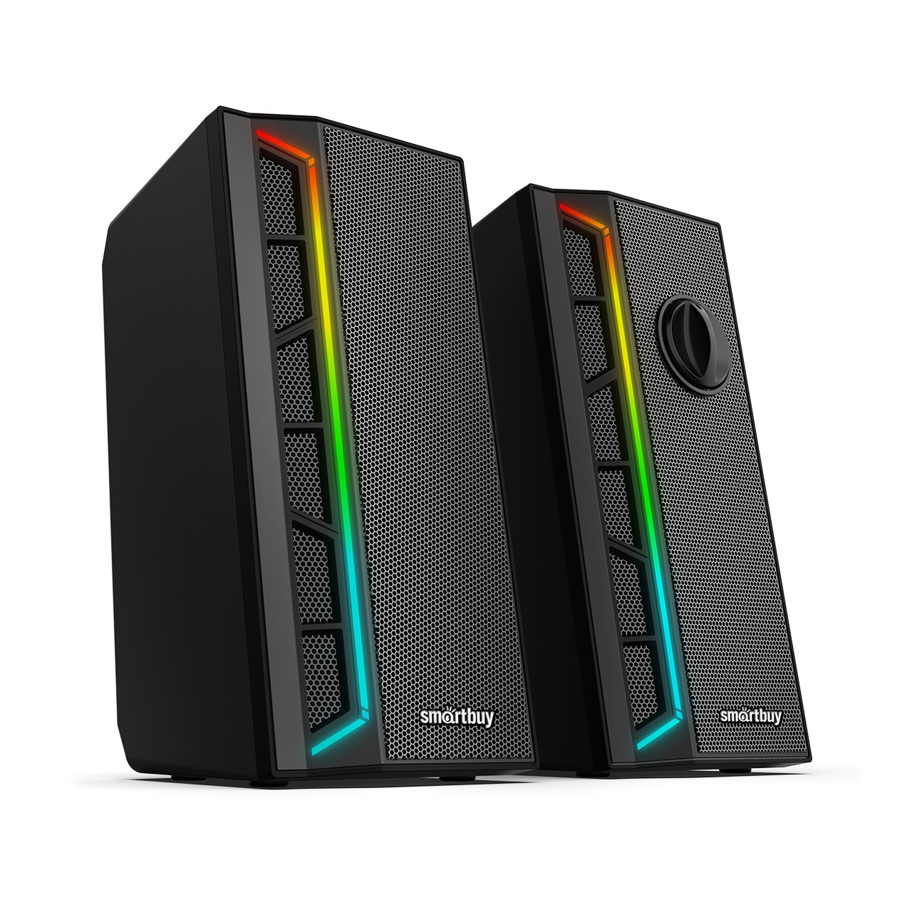 

Акустика 2.0 SmartBuy NEON MELODY 2, 6 Вт, Bluetooth, подсветка, черный (SBA-4600), NEON MELODY 2