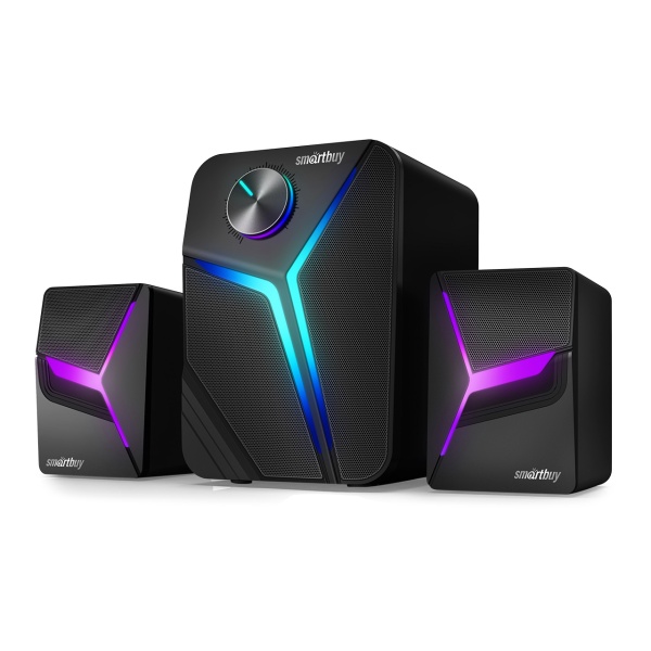 

Акустика 2.1 SmartBuy S1, 12 Вт, подсветка, черный (SBA-4450), S1