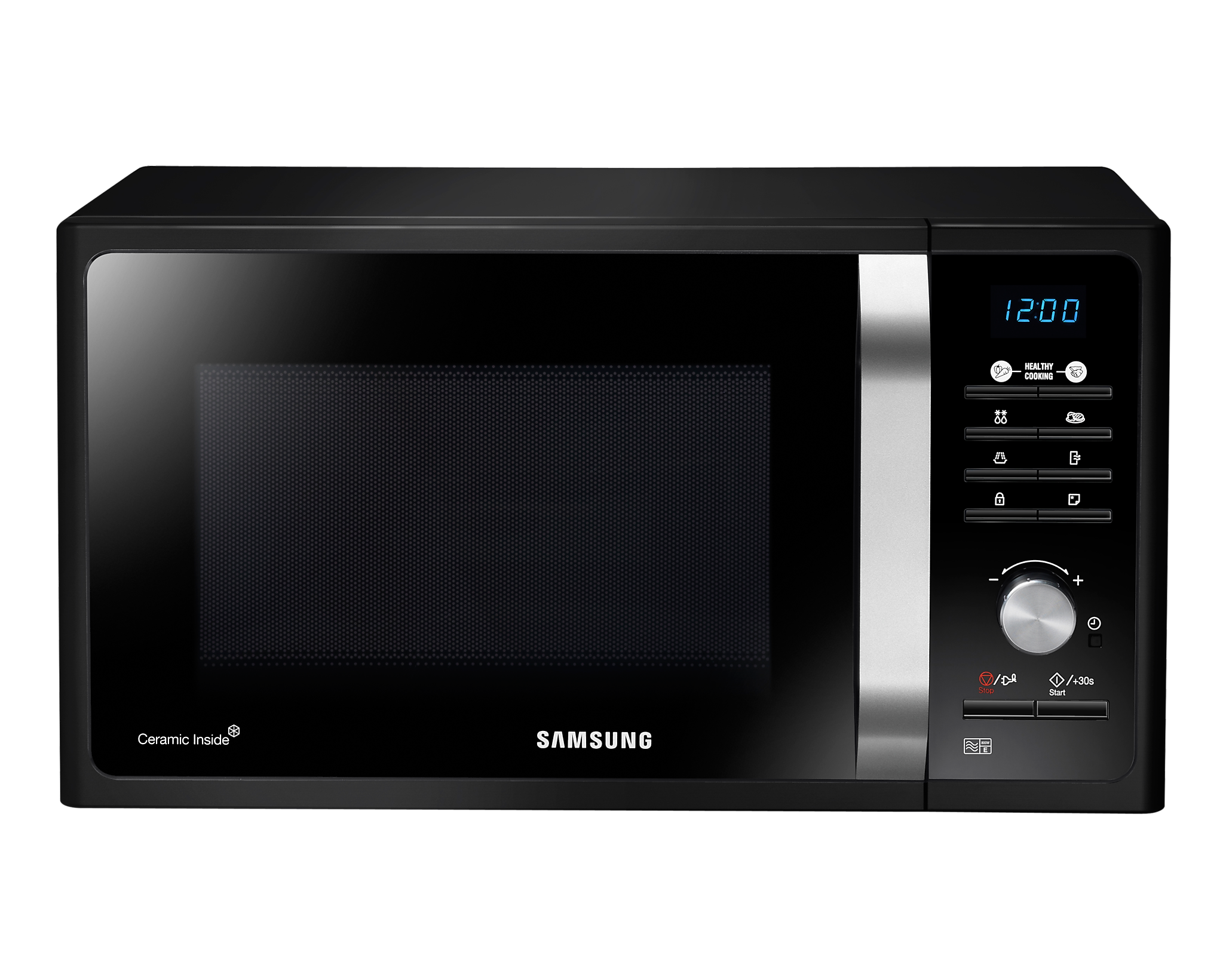 

Микроволновая печь Samsung MS23F301TAK 23 л, 800 Вт, черный/серебристый (MS23F301TAK), MS23F301TAK