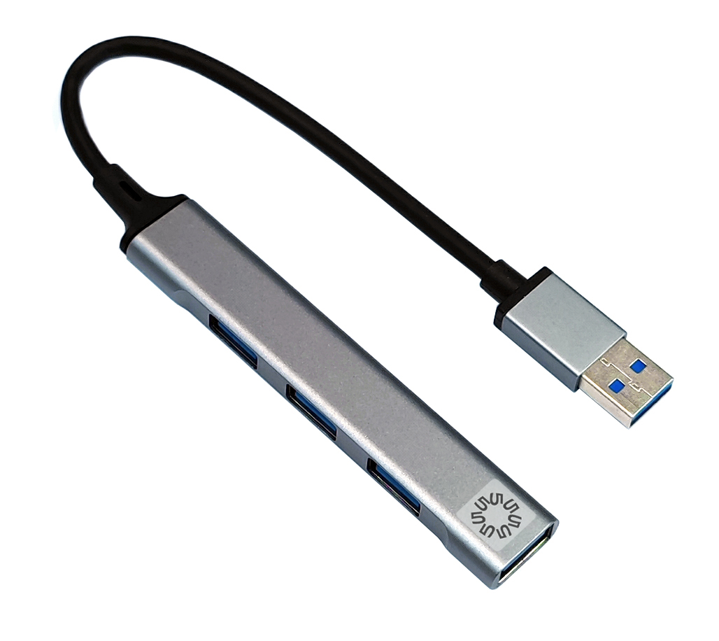 USB-концентратор 5bites HB31-313SL, 3xUSB 2.0, 1xUSB 3.0, серебристый (HB31-313SL)