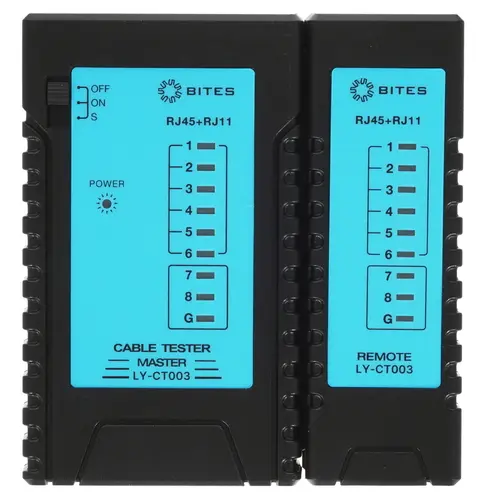 

Тестер кабельный 5bites LY-CT003, RJ45 / RJ12 / RJ11 (LY-CT003), LY-CT003