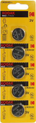 Батарейка Kodak MAX, CR2032, 3V, 5 шт