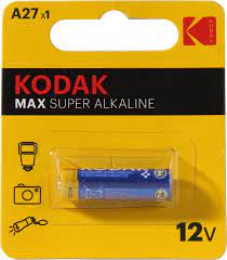 

Батарея Kodak MAX, A27 (MN27/V27A/GP27A), 12 В, 1 шт. (CAT30414372-RU1)