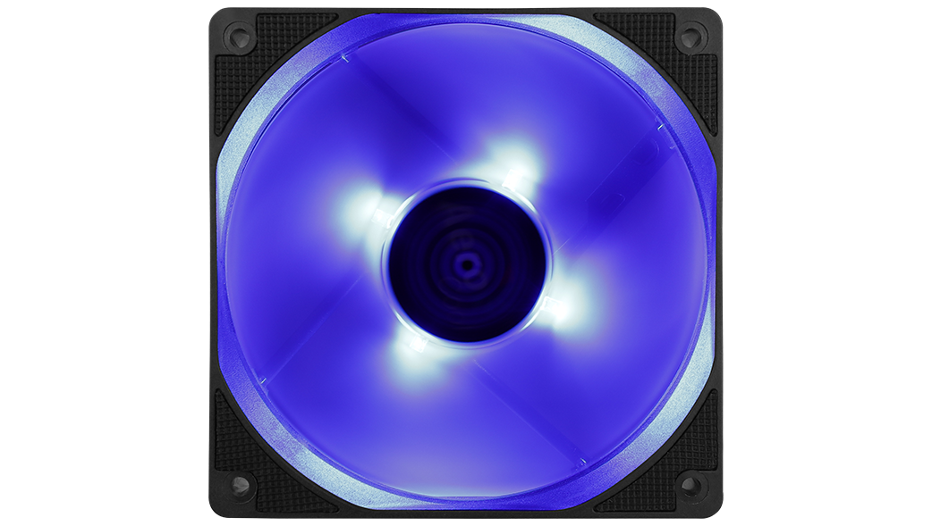 Вентилятор AeroCool Motion 12 Blue, 120 мм, 1200rpm, 22.1 дБ, 4-pin Molex, 1шт, синий - фото 1